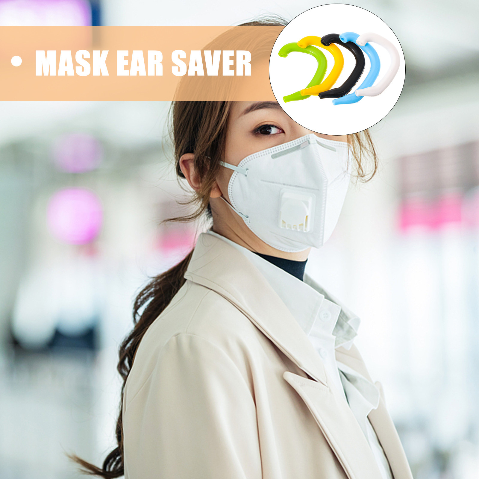 Mask Ear Saver Strap - 5 Peças Protetor de Orelha de