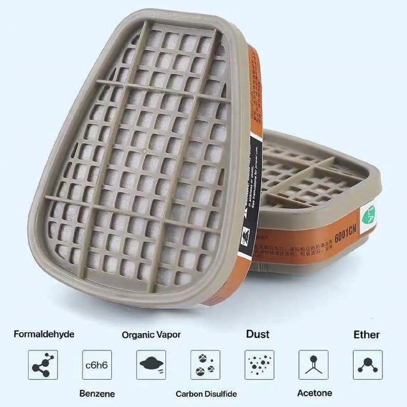 Dust Mask Construction - Cartuchos de Carvão Ativado 6001 e