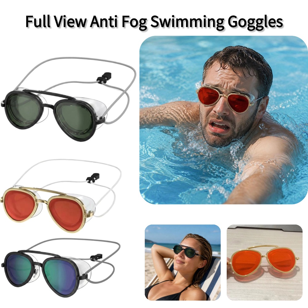 Anti Pollution Mask - Óculos de Natação com Visão Total,