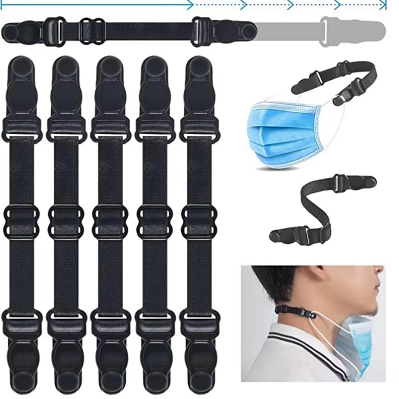 Mask Lanyard Adjustable - 5pc máscara ajustável extensão bandagem máscara