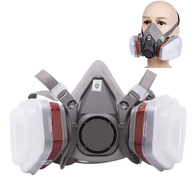 Meia máscara facial à prova de - Respirator Half Face avaliação e preço