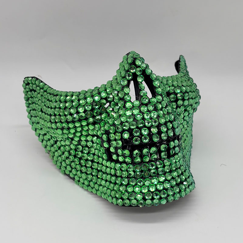 Strass metade crânio máscara p - Respirator Half Face avaliação e preço