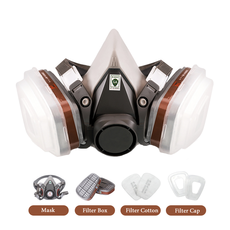 Meia face 6200 máscara de gás  - Face Mask Storage Box avaliação e preço