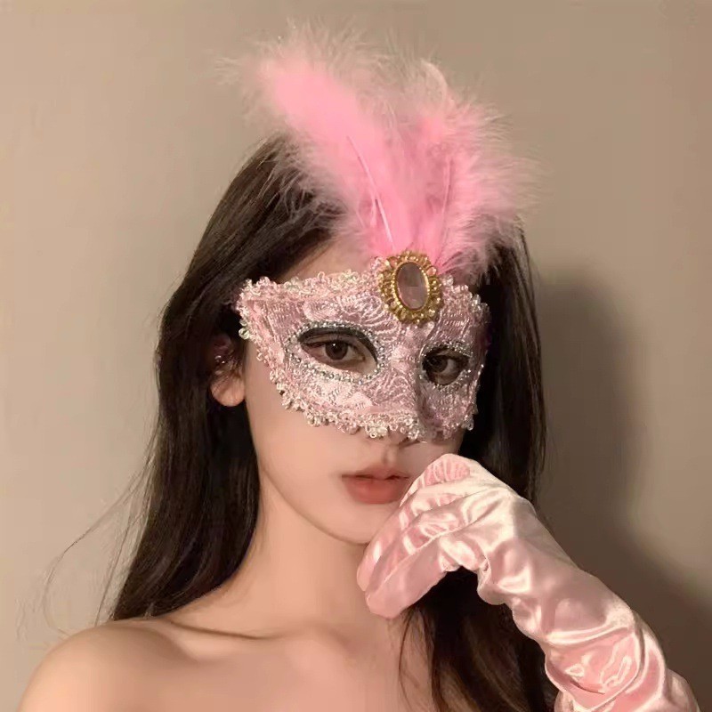 Máscara de baile feminina traj - Respirator Half Face avaliação e preço